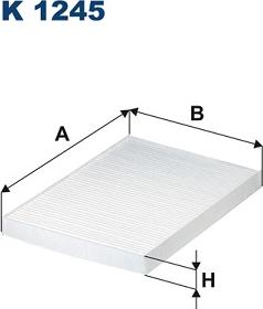 Filtron K1245 - Filtrs, Salona telpas gaiss adetalas.lv