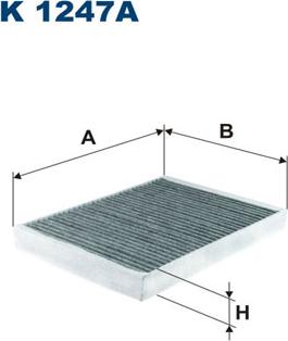 Filtron K1247A - Filtrs, Salona telpas gaiss adetalas.lv