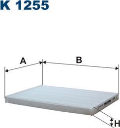 Filtron K1255 - Filtrs, Salona telpas gaiss adetalas.lv