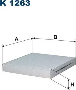 Filtron K1263 - Filtrs, Salona telpas gaiss adetalas.lv