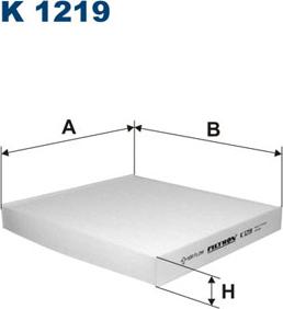 Filtron K1219 - Filtrs, Salona telpas gaiss adetalas.lv