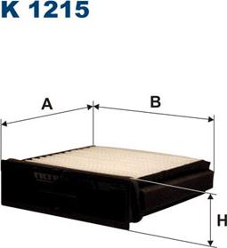 Filtron K1215 - Filtrs, Salona telpas gaiss adetalas.lv