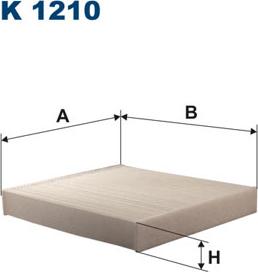 Filtron K1210 - Filtrs, Salona telpas gaiss adetalas.lv