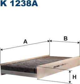 Filtron K1238A - Filtrs, Salona telpas gaiss adetalas.lv