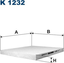 Filtron K1232 - Filtrs, Salona telpas gaiss adetalas.lv