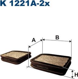 Filtron K1221A-2x - Filtrs, Salona telpas gaiss adetalas.lv