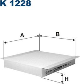 Filtron K1228 - Filtrs, Salona telpas gaiss adetalas.lv