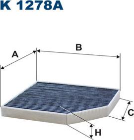 Filtron K1278A - Filtrs, Salona telpas gaiss adetalas.lv