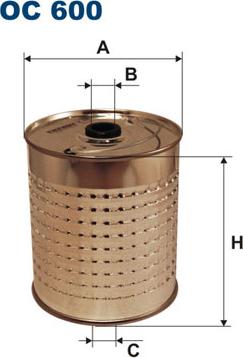 Filtron OC600 - Eļļas filtrs adetalas.lv