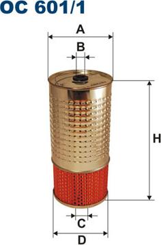 Filtron OC601/1 - Eļļas filtrs adetalas.lv