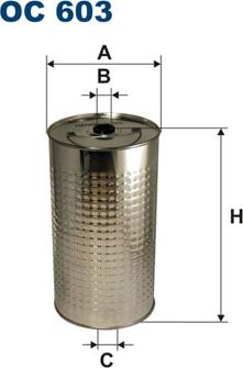 Filtron OC603 - Eļļas filtrs adetalas.lv