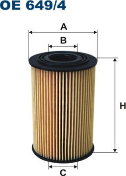 Filtron OE649/4 - Eļļas filtrs adetalas.lv