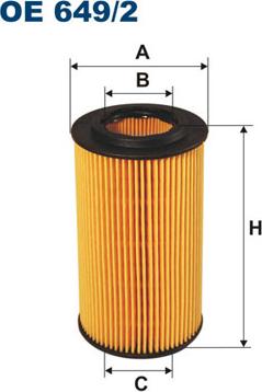 Filtron OE649/2 - Eļļas filtrs adetalas.lv