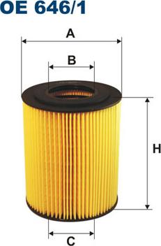 Filtron OE646/1 - Eļļas filtrs adetalas.lv