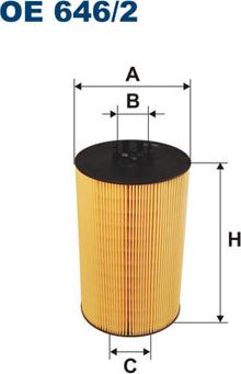 Filtron OE646/2 - Eļļas filtrs adetalas.lv