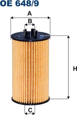 Filtron OE648/9 - Eļļas filtrs adetalas.lv