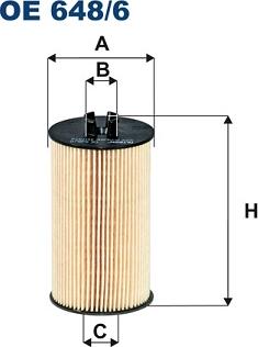 Filtron OE648/6 - Eļļas filtrs adetalas.lv