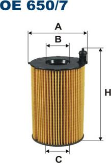 Filtron OE650/7 - Eļļas filtrs adetalas.lv