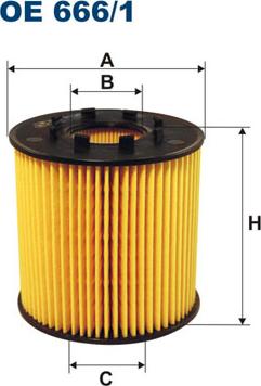 Filtron OE666/1 - Eļļas filtrs adetalas.lv