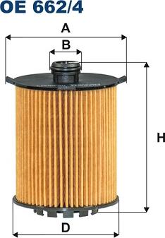 Filtron OE662/4 - Eļļas filtrs adetalas.lv