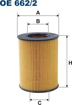 Filtron OE662/2 - Eļļas filtrs adetalas.lv