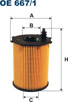 Filtron OE667/1 - Eļļas filtrs adetalas.lv