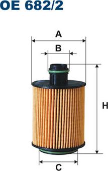 Filtron OE682/2 - Eļļas filtrs adetalas.lv