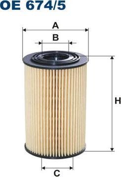 Filtron OE674/5 - Eļļas filtrs adetalas.lv