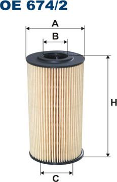 Filtron OE674/2 - Eļļas filtrs adetalas.lv