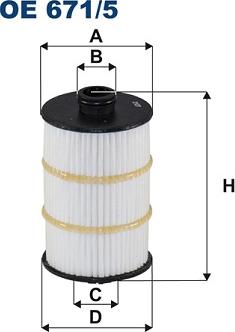 Filtron OE 671/5 - Eļļas filtrs adetalas.lv