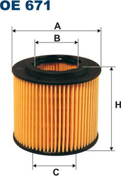 Filtron OE671 - Eļļas filtrs adetalas.lv