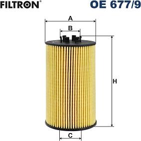 Filtron OE 677/9 - Eļļas filtrs adetalas.lv