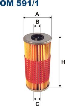 Filtron OM591/1 - Eļļas filtrs adetalas.lv