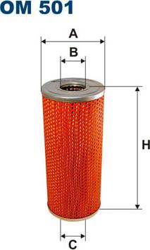 Filtron OM501 - Eļļas filtrs adetalas.lv