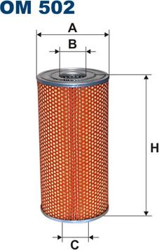 Filtron OM502 - Eļļas filtrs adetalas.lv