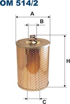 Filtron OM514/2 - Eļļas filtrs adetalas.lv