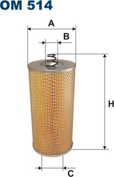 Filtron OM514 - Eļļas filtrs adetalas.lv