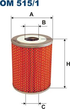 Filtron OM515/1 - Eļļas filtrs adetalas.lv