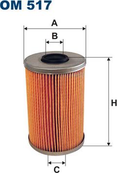 Filtron OM517 - Eļļas filtrs adetalas.lv