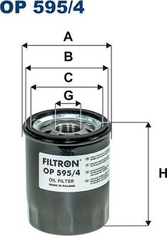 Filtron OP595/4 - Eļļas filtrs adetalas.lv