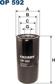 Filtron OP592 - Eļļas filtrs adetalas.lv