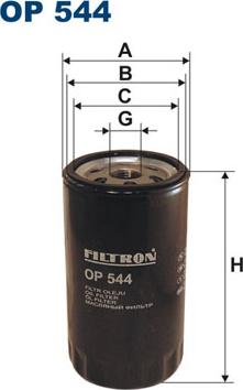 Filtron OP544 - Eļļas filtrs adetalas.lv