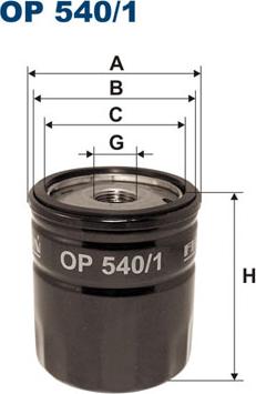 Filtron OP540/1 - Eļļas filtrs adetalas.lv