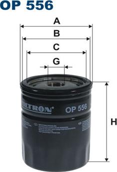 Filtron OP556 - Eļļas filtrs adetalas.lv