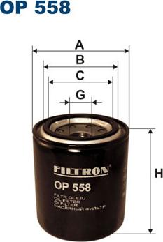 Filtron OP558 - Eļļas filtrs adetalas.lv