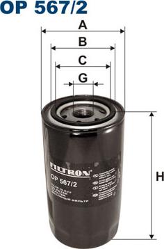 Filtron OP567/2 - Eļļas filtrs adetalas.lv