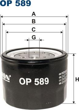 Filtron OP589 - Eļļas filtrs adetalas.lv