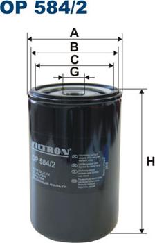 Filtron OP584/2 - Eļļas filtrs adetalas.lv