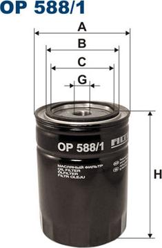 Filtron OP588/1 - Eļļas filtrs adetalas.lv