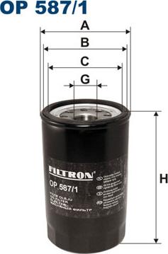 Filtron OP587/1 - Eļļas filtrs adetalas.lv